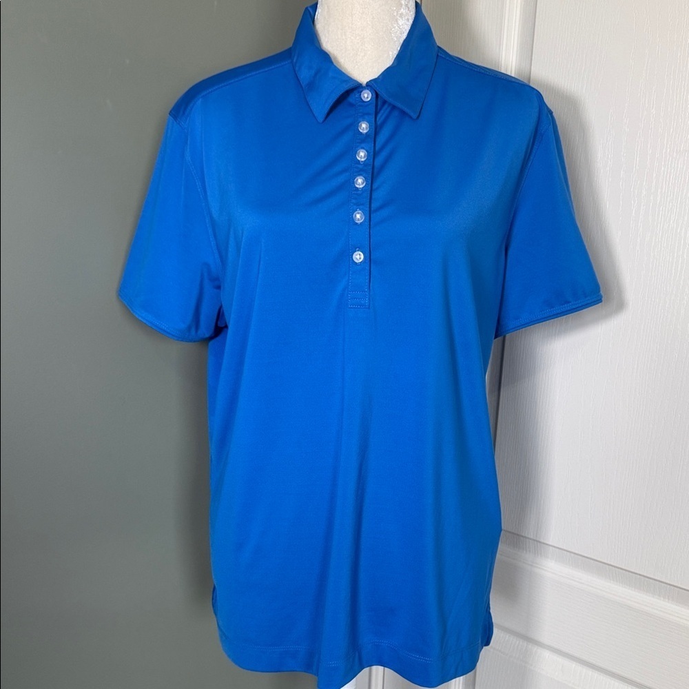 Callaway Golf Polo Shirt Women’s XL Blue Short Sleeve Performance Top